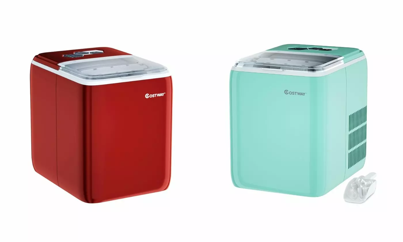 Costway Portable Countertop Ice Maker Machine 44Lbs/24H Self-Clean w/Scoop - Primary Image