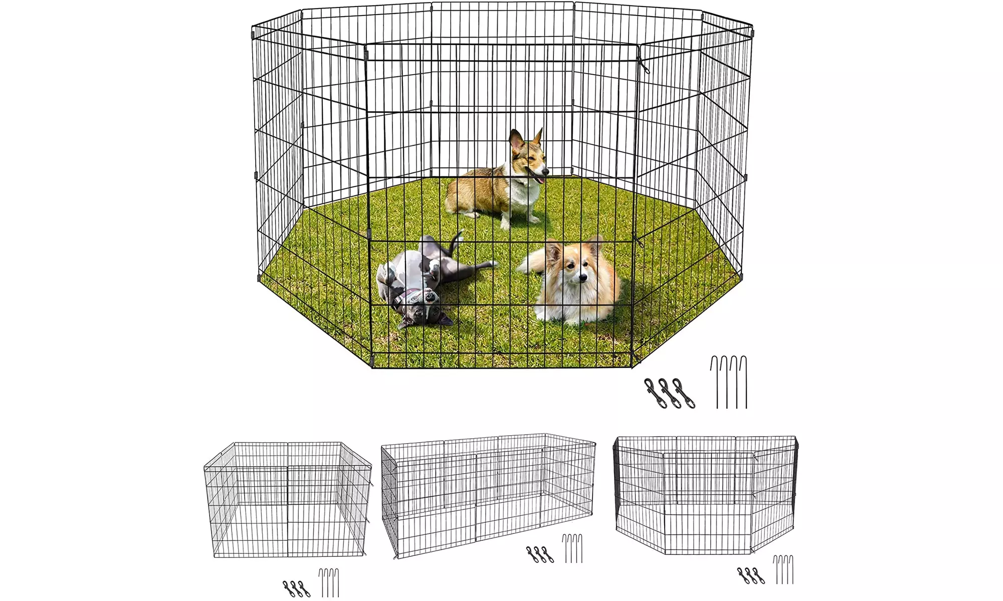 ZENY 30-in Tall 8-Panel Metal Portable Pet Exercise Playpen Indoor/Outdoor  - Second Medium