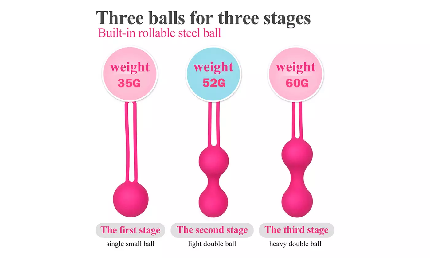 Safe Silicone Smart Kegel Ball Tighten Exercise Machine Vibrator
