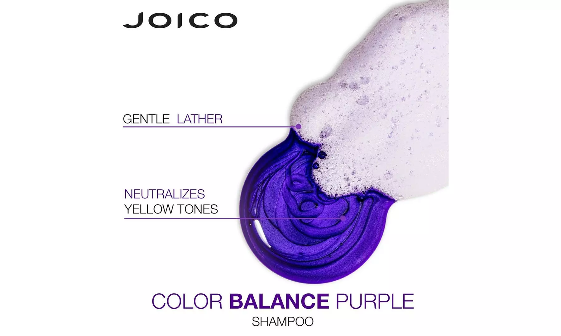  Joico Color Balance Purple For Cool Blonde or Gray Hair Shampoo 33.8oz / 1L