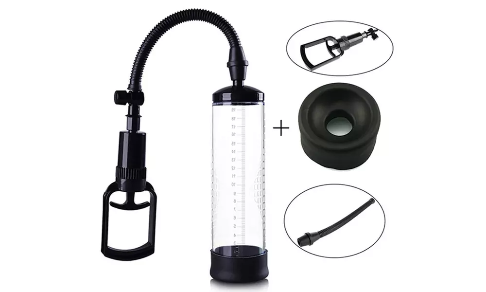 Penis Pump Stroker Air Pump Suction Enhancement Growth Enlarger Pump Extender - Second Medium