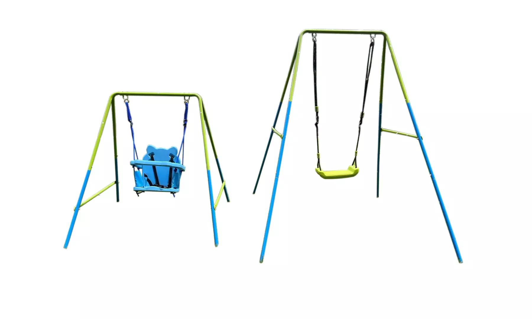 2 in 1 baby swing mental plastic safe swing set for outdoor playground