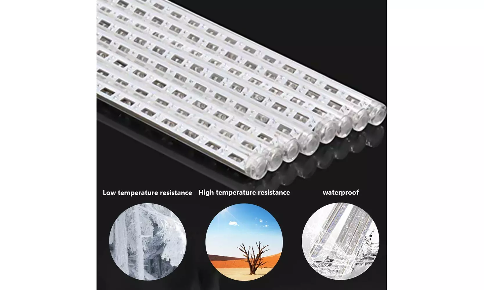 Shower Rain Tube Party Decorative Led Lights Tube Garland Fairy Tree Light - Second Medium