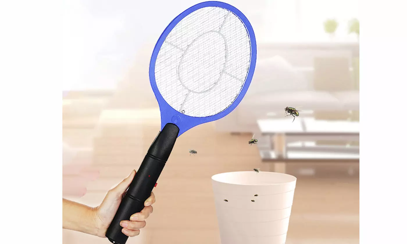Electric Handheld Bug Zapper Insect Fly Swatter Racket