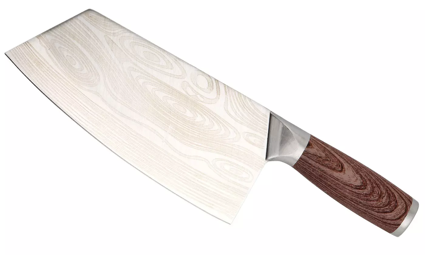 Stainless Steel Asian Kitchen Knife Butcher Chef Damascus Cleaver Chopping Meat