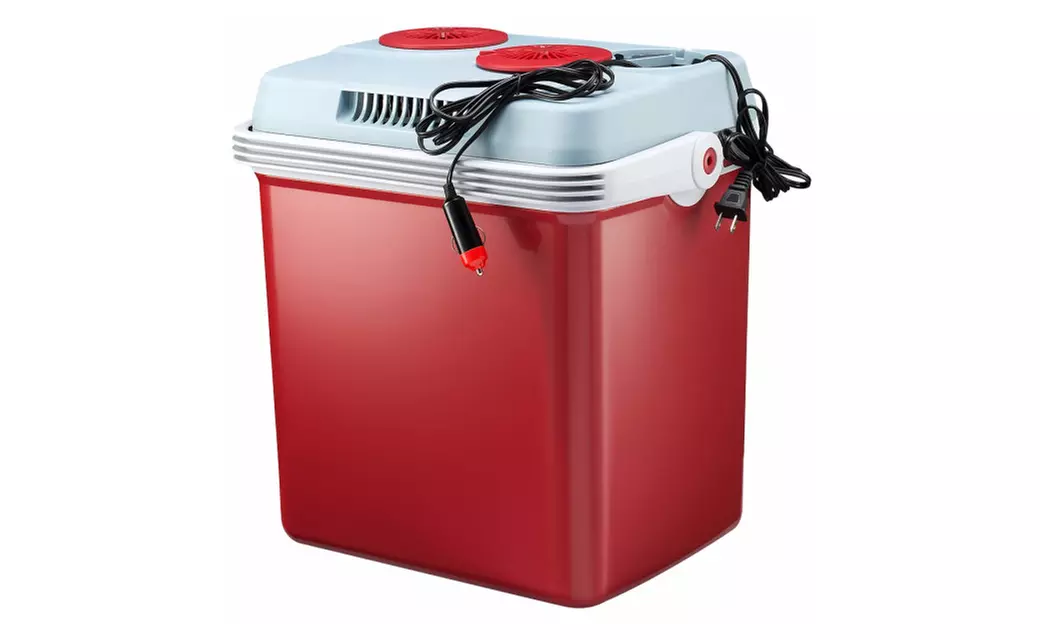 Knox 34 Quart Electric Cooler/Warmer with AC and DC Power Cords (Red) - Primary Image