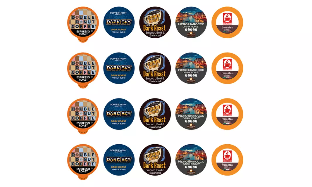 Bold Coffee Lovers Variety Pack Sampler K Cups  20, 50, 100 Count