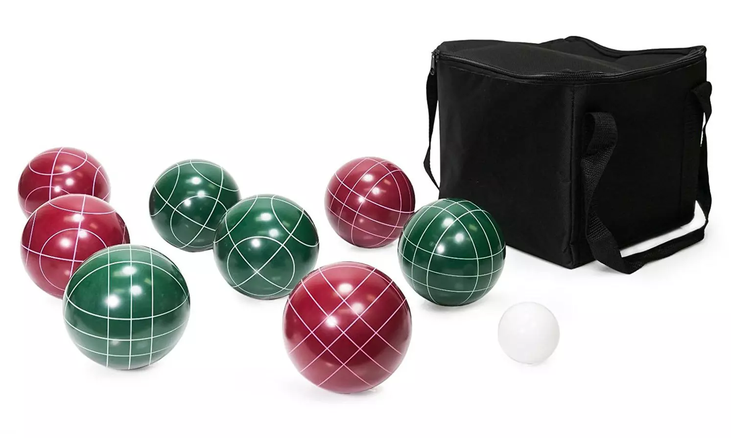 WYZworks Bocce Game Ball Set (9 Piece) with Carrying Case - Primary Image