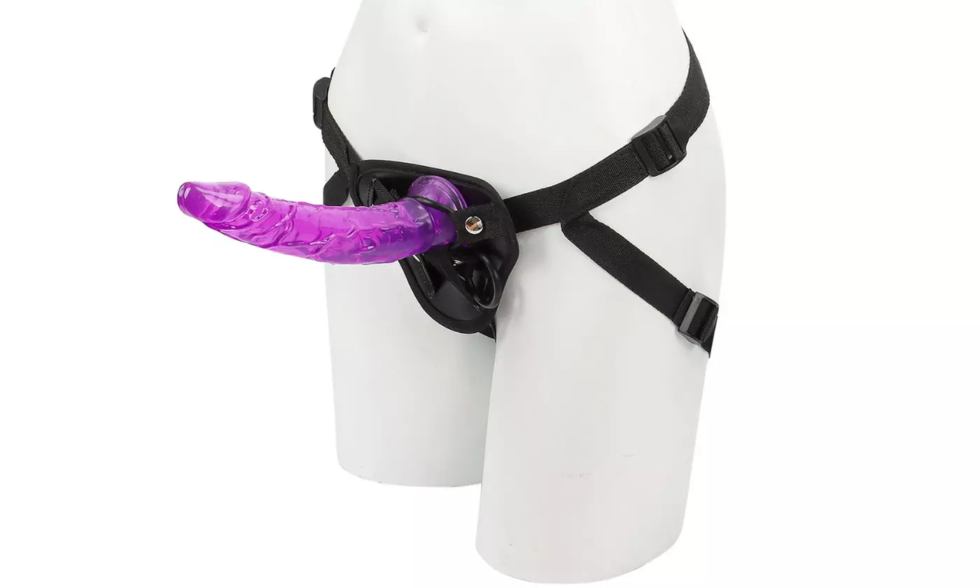 Strap On G Spot Suction Cup Harness Dildo Clitoral Anal Lesbian Sex Toy 