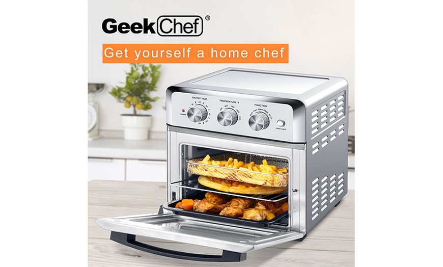 6-in-1 Air Fryer Toaster Oven 4 Slice 19 QT Convection Air Fryer | Groupon