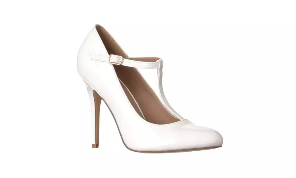 Riverberry Women's Sadie Round Toe T-Strap High Heel Pumps - Primary Image