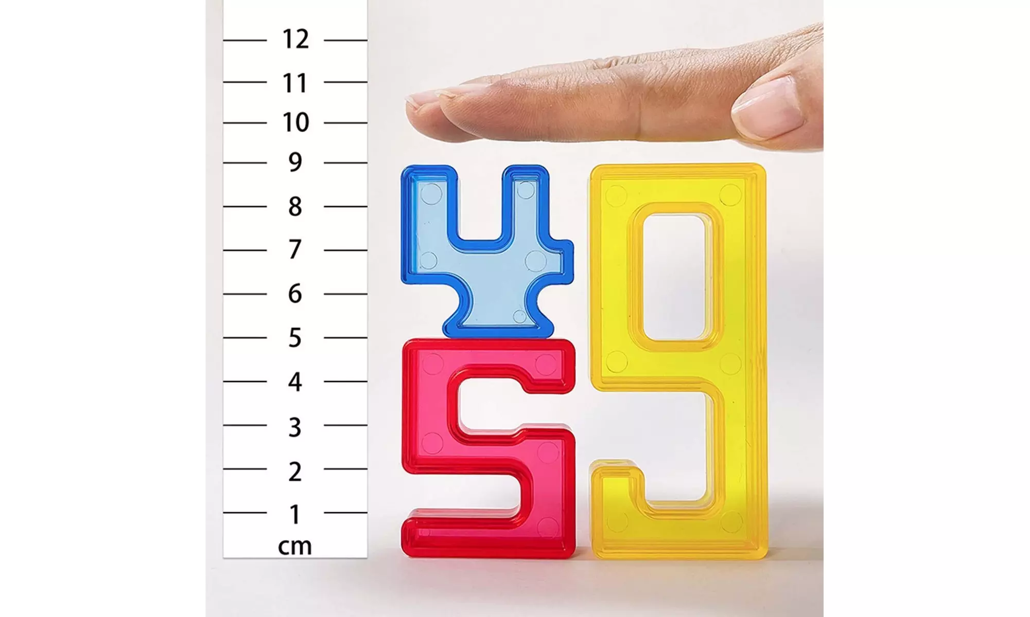 Zummy Math Number Manipulatives Education Unique Memory Blocks Math (140-Piece)