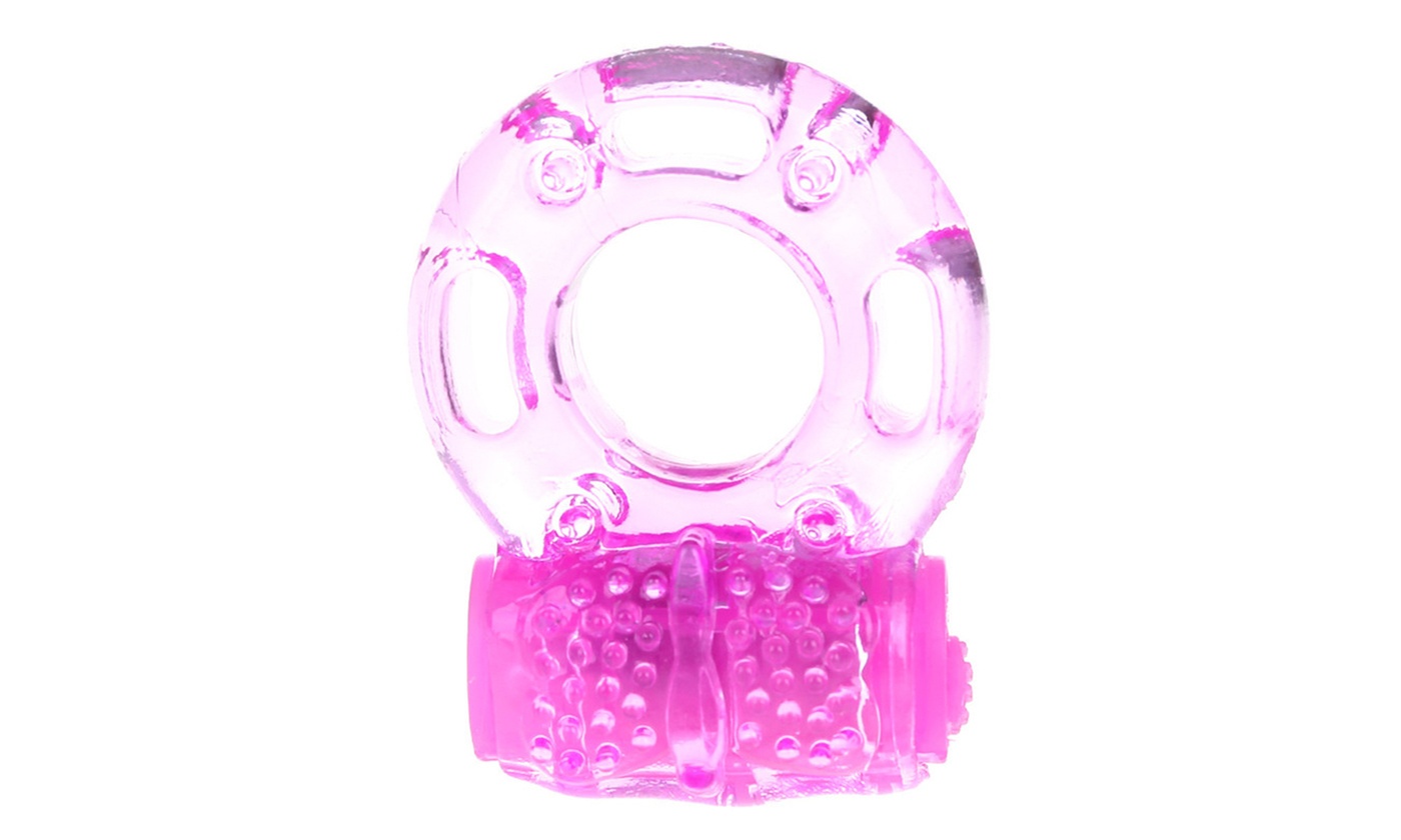 Vibrating Penis Ring Clit Simulator Lover Couple Sex Toys