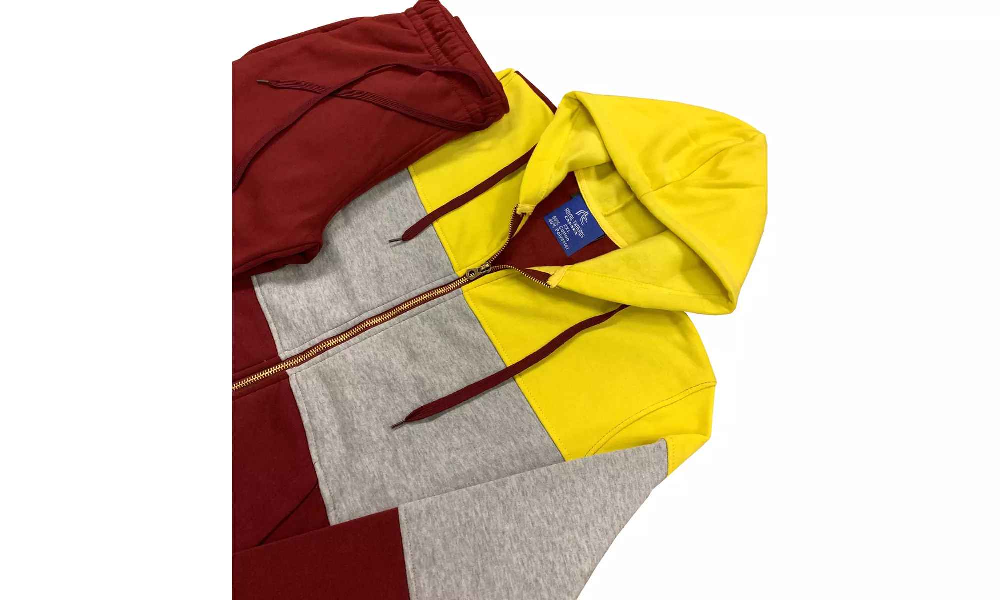 Women's 2-Piece Fleece Sweatsuit Jogger Colorful Sweat Jacket & Sweatpants 