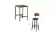 Three-Piece Bar Set with Table and Two Bar stools - Second Medium