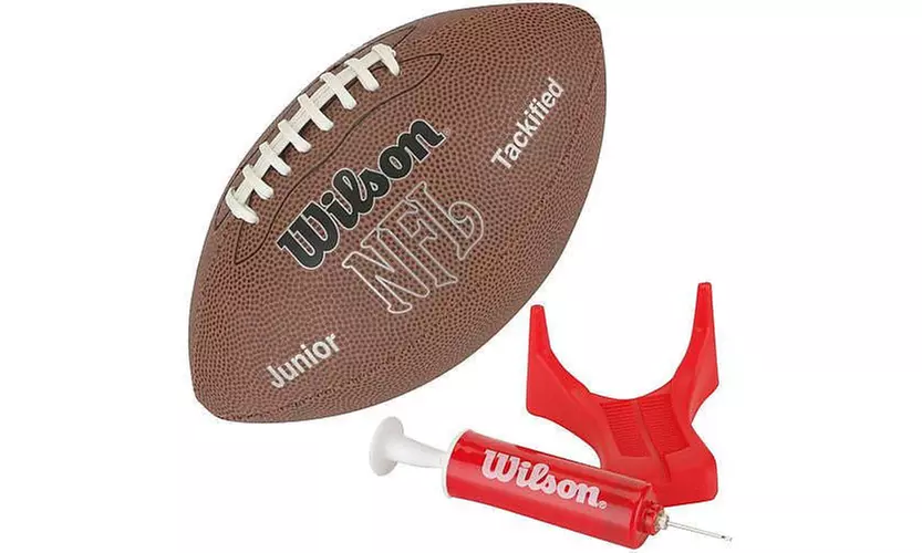 Wilson WTF1414PT NFL MVP Junior Football w/ Pump & Tee - Primary Image