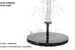 Bird Bath Solar Fountain Powered Water Pump Floating Outdoor Pond Garden Pool - Second Medium