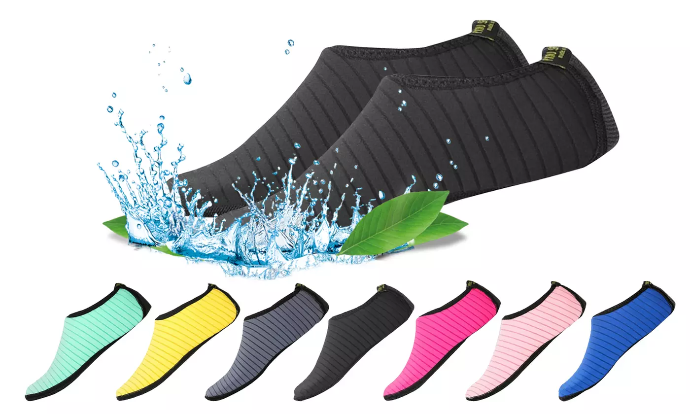 Water Skin Shoes Barefoot Quick-Dry Aqua Beach Yoga Socks for Men Women Kids - Primary Image