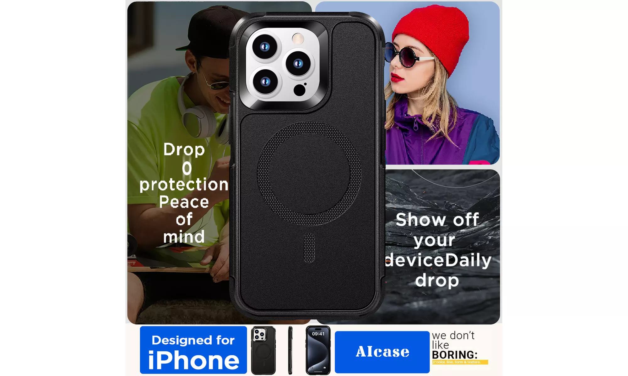 For iPhone 15 Pro Max 15 Plus Rugged Case Heavy Duty Shockproof Bumper Cover