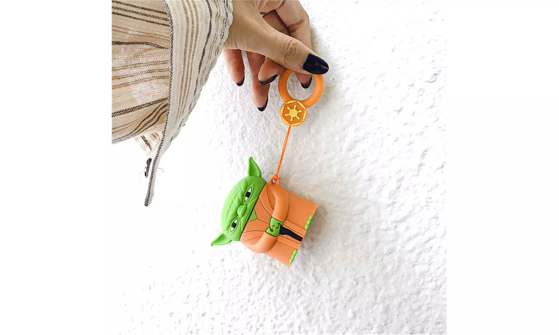Star Wars 3D YODA Cartoon Silicone Case Compatible Cover With Apple Airpod  - Second Medium