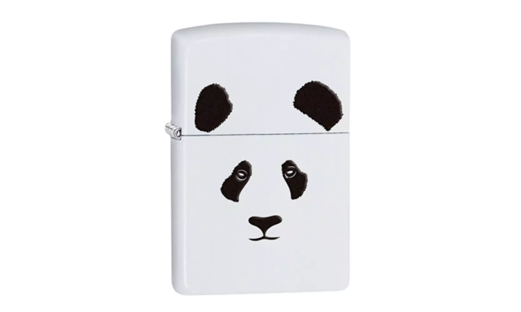 Zippo Panda Lighter, White Matte Finish, Windproof #28860 - Primary Image