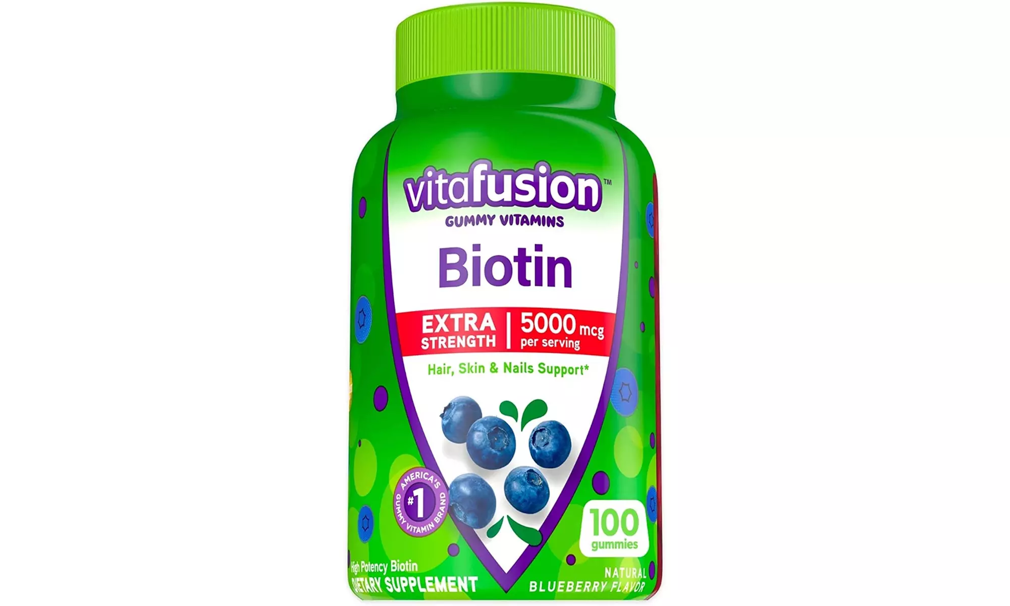 vitafusion Extra Strength Biotin Gummy Vitamins for Hair, Skin and Nails - Primary Image