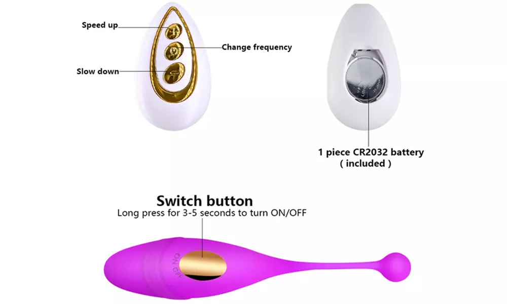 10 Speed Wireless Remote Control Vibrator G-spot Massager