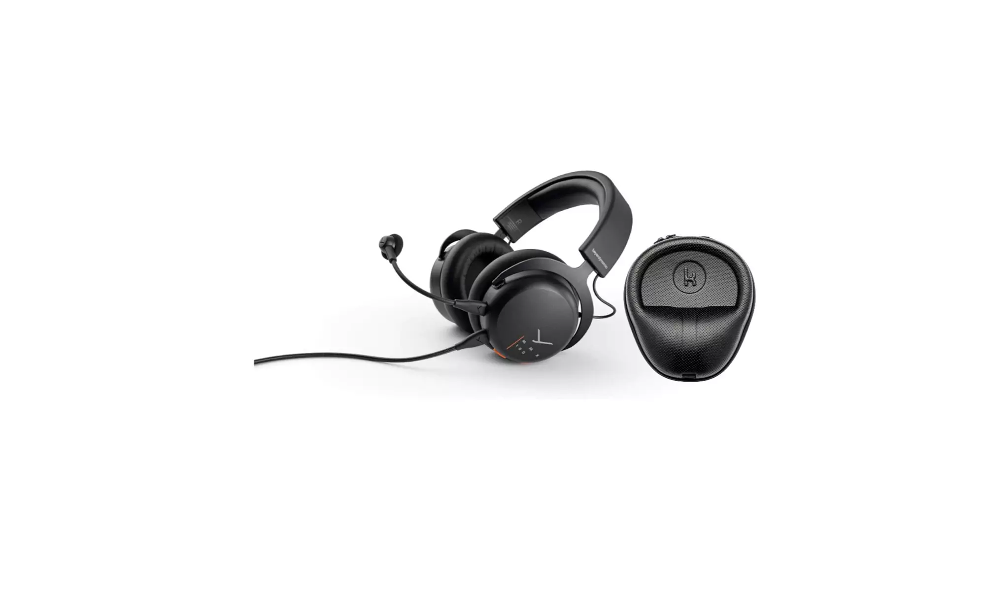 Beyerdynamic MMX 100 Analog Gaming Headset (Black) with Hardshell Headphone Case - Primary Image