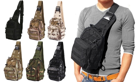 Men Backpack Molle Tactical Chest Bag Pack Sling Messenger Shoulder Bag