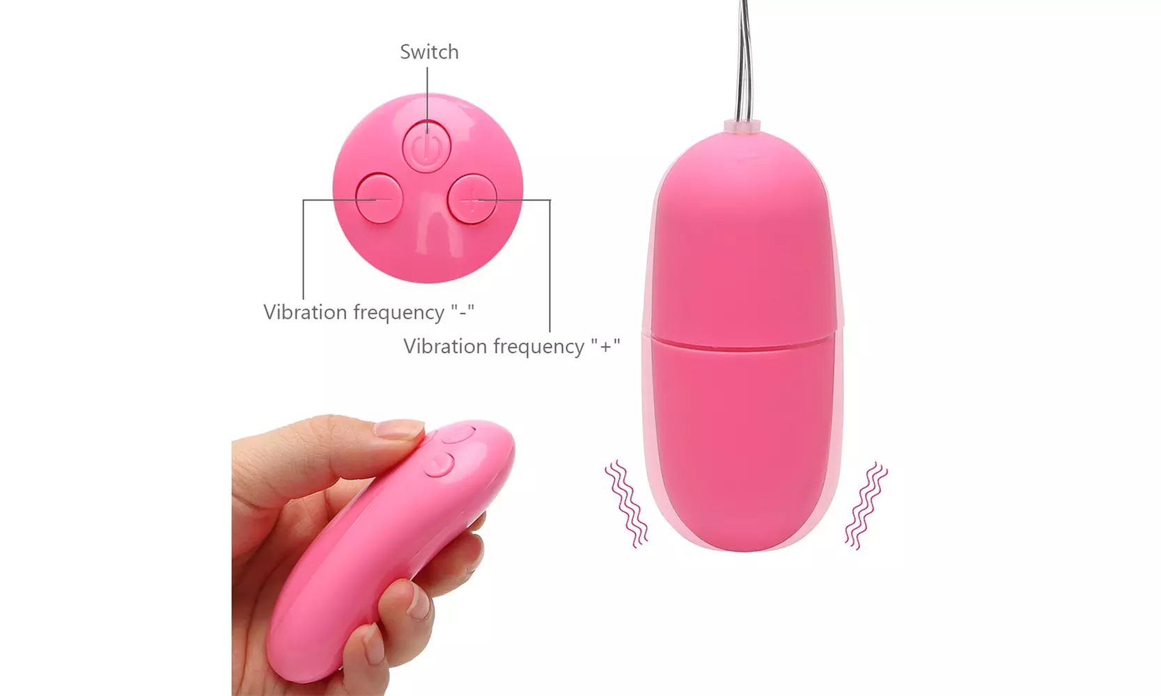 Wireless Mouse Remote Control Bullet Egg Vibrator  - Second Medium
