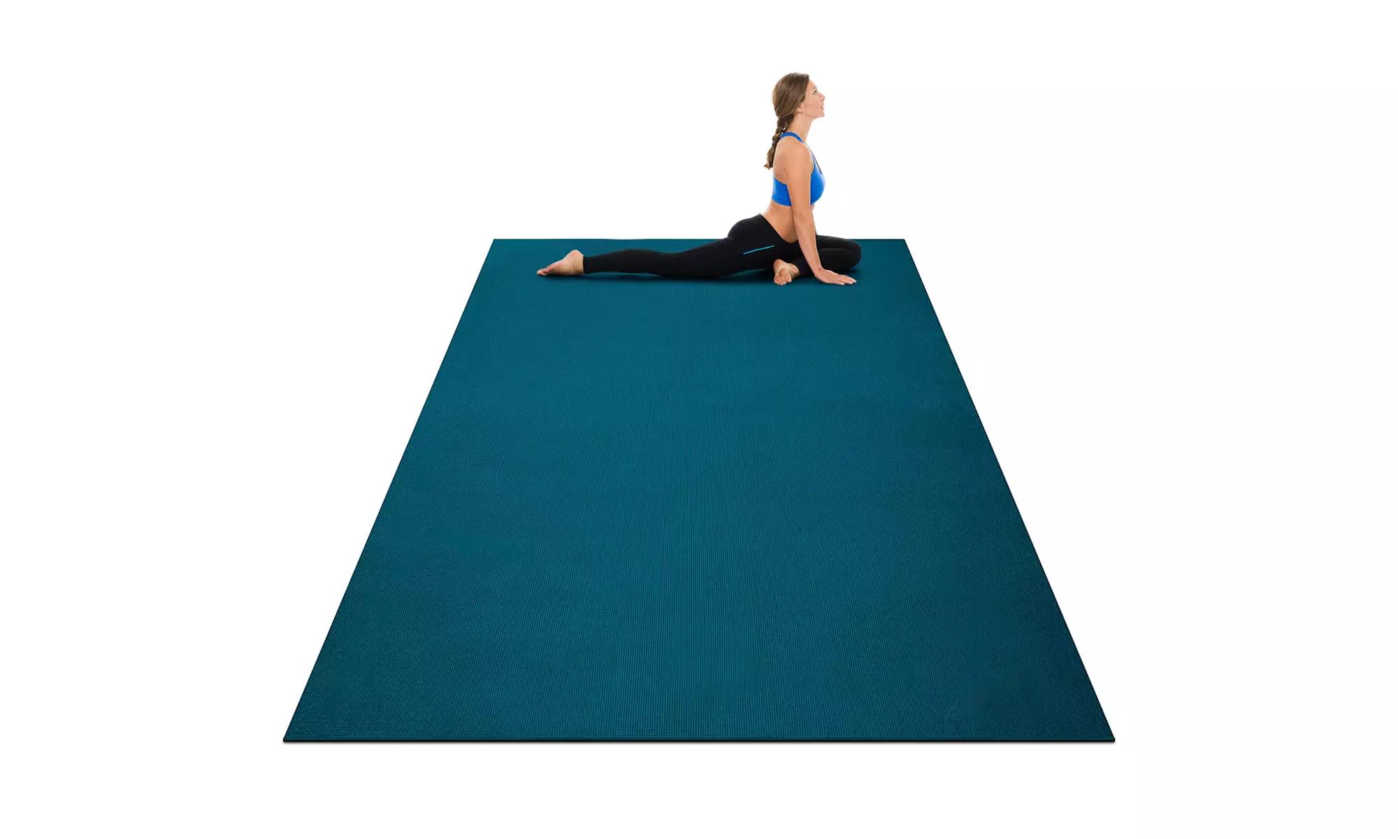Large Yoga Mat 6' x 4' x 8 mm Thick Workout Mats for Home Gym Flooring