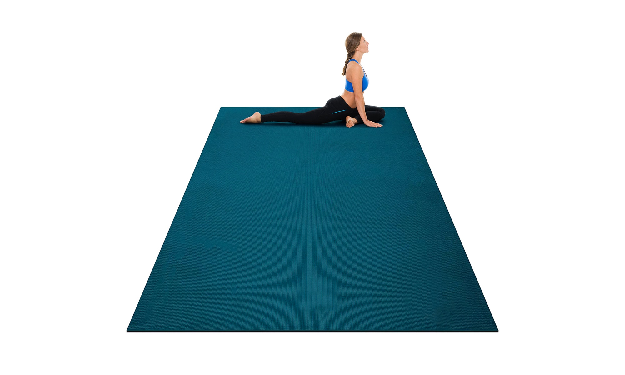 Large Yoga Mat 6' x 4' x 8 mm Thick Workout Mats for Home Gym Flooring - Primary Image