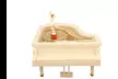 Vintage Baller Dancer Piano Shape Music Box Home Room Decoration Kids Gift - Second Medium
