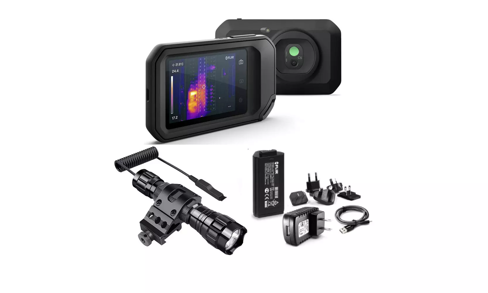FLIR C5 Thermal Imaging Camera with Wi-Fi (Handheld, High Resolution) Bundle - Primary Image