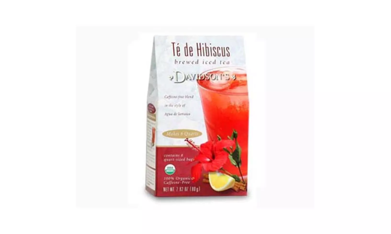 Davidson Organic Tea 1388 Brewed Iced Tea Te De Hibiscus Tea - Primary Image