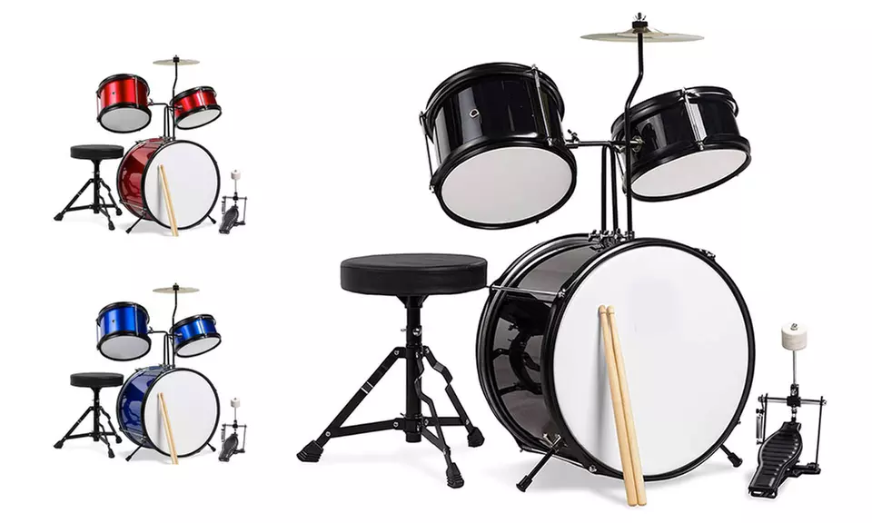 Kids Beginner 3-Piece Drum Set - Primary Image