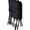 Image 4: Outdoor Patio 3PC Folding Square Table And Chair Suit Set Garden Bistro Backyard