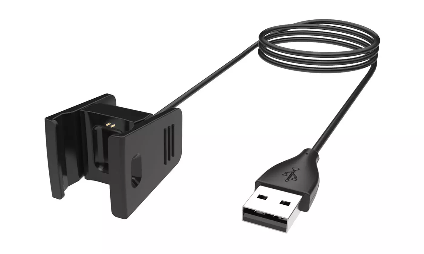 iMounTEK Replacement USB Charging Cable for Fitbit Charge 2 (2-Pack)  - Second Medium