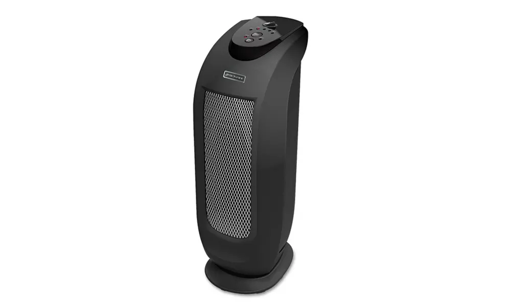 Holmes Products Oscillating Ceramic Mini Tower Heater, 1500w, Black - Primary Image