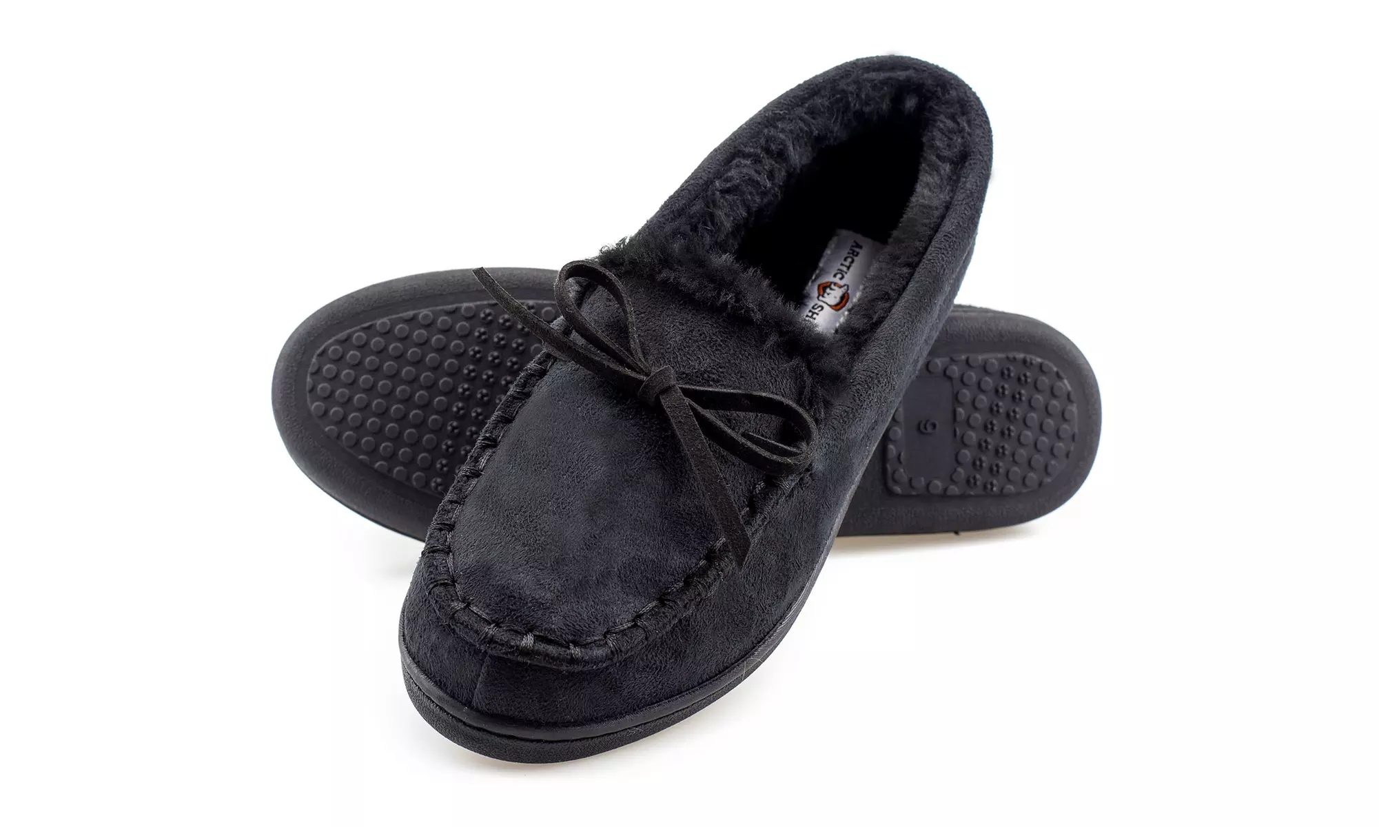 ArcticShield Women's Moccasin Fur Lined Slippers  - Primary Image