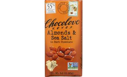 CHOCOLOVE ALMONDS AND SEA SALT IN DARK CHOCOLATE ( 12 - 3.2 OZ )