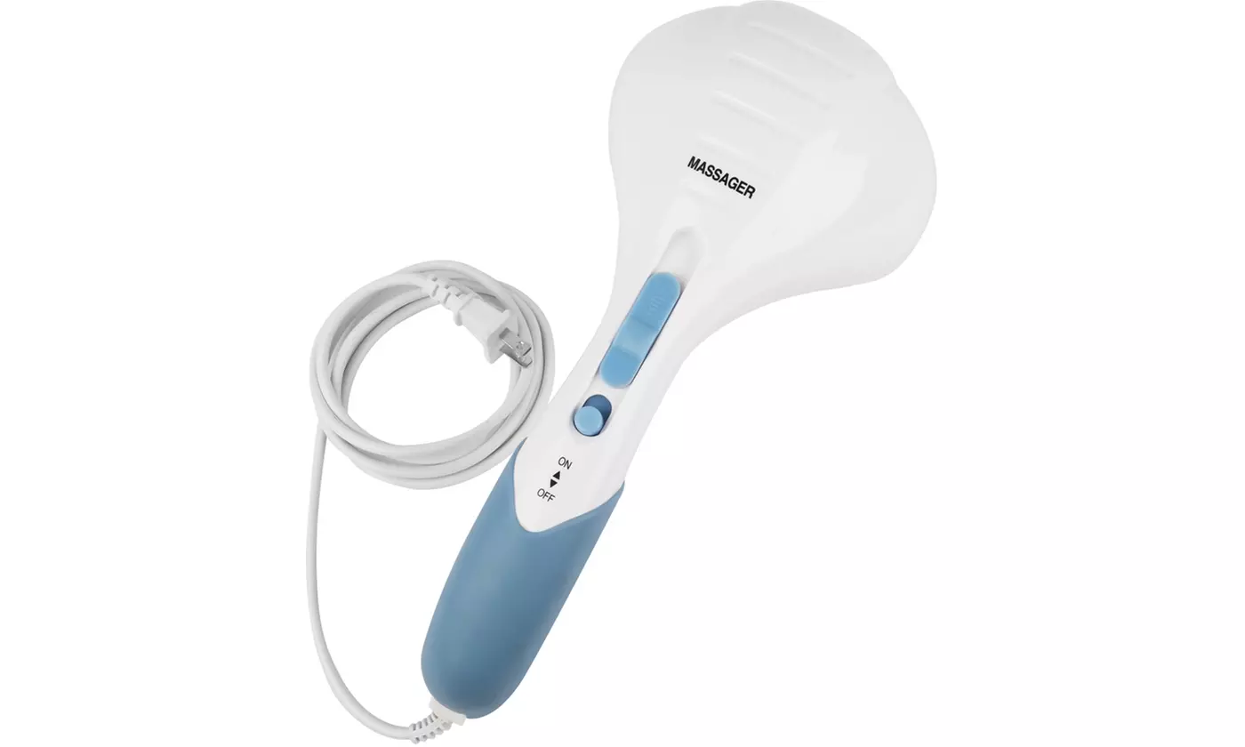 iMounTEK Handheld Full Body Dual Head Massage Wand Electric Percussion Massager