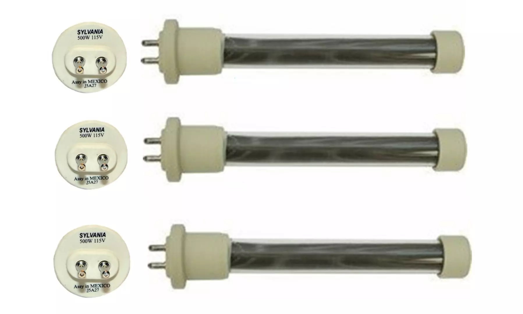 New Quartz GEN 4 USA 1000 Bulb Kit Set of 3 OEM Sylvania 500W Replacement Bulbs - Primary Image