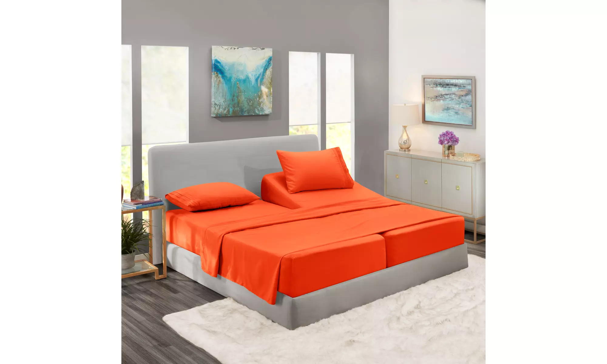 Nestl Premium Deep Pocket Extra Soft 1800 Microfiber Bed Sheet Set