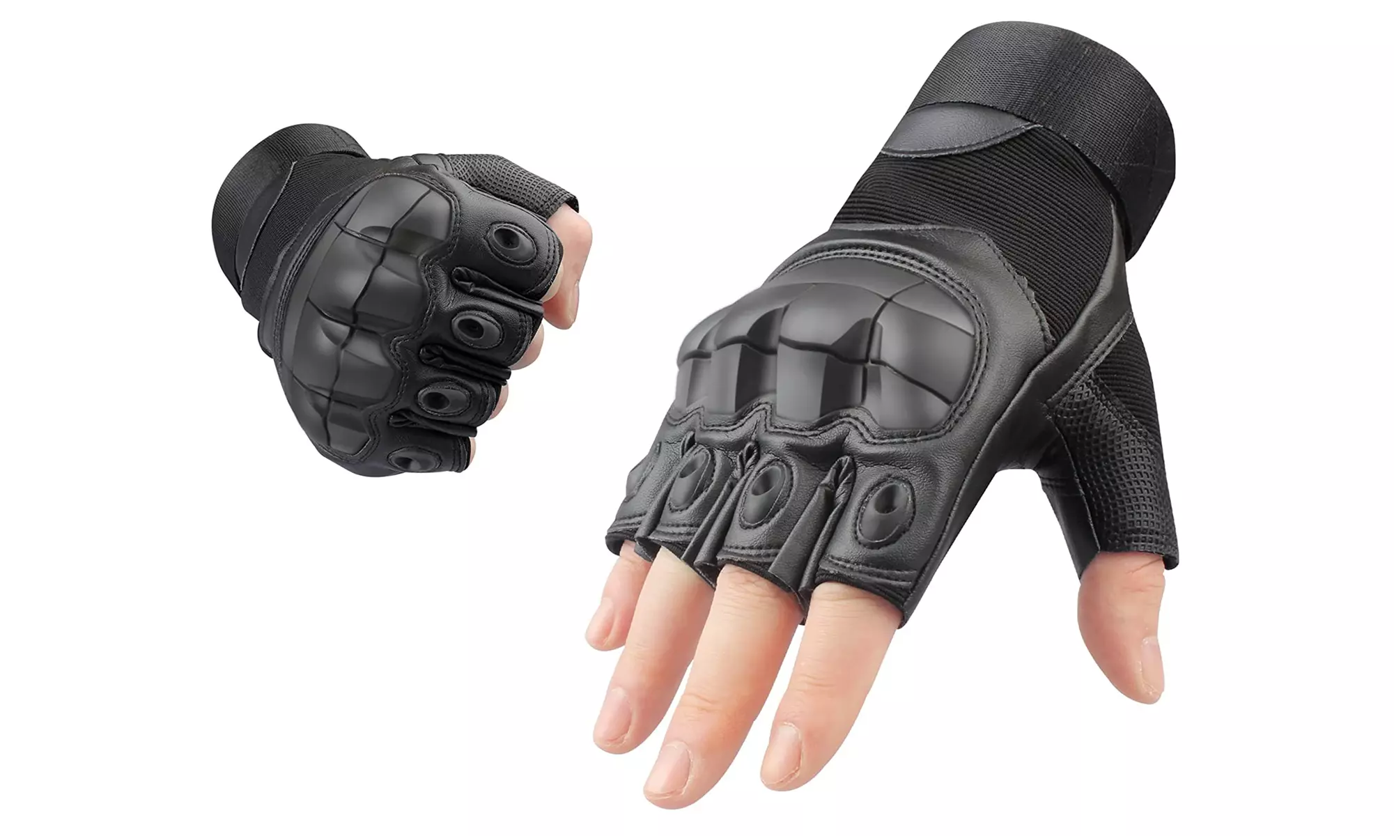 Tactical Fingerless Gloves Half Finger Gloves for Motorbike Climbing Hiking - Primary Image