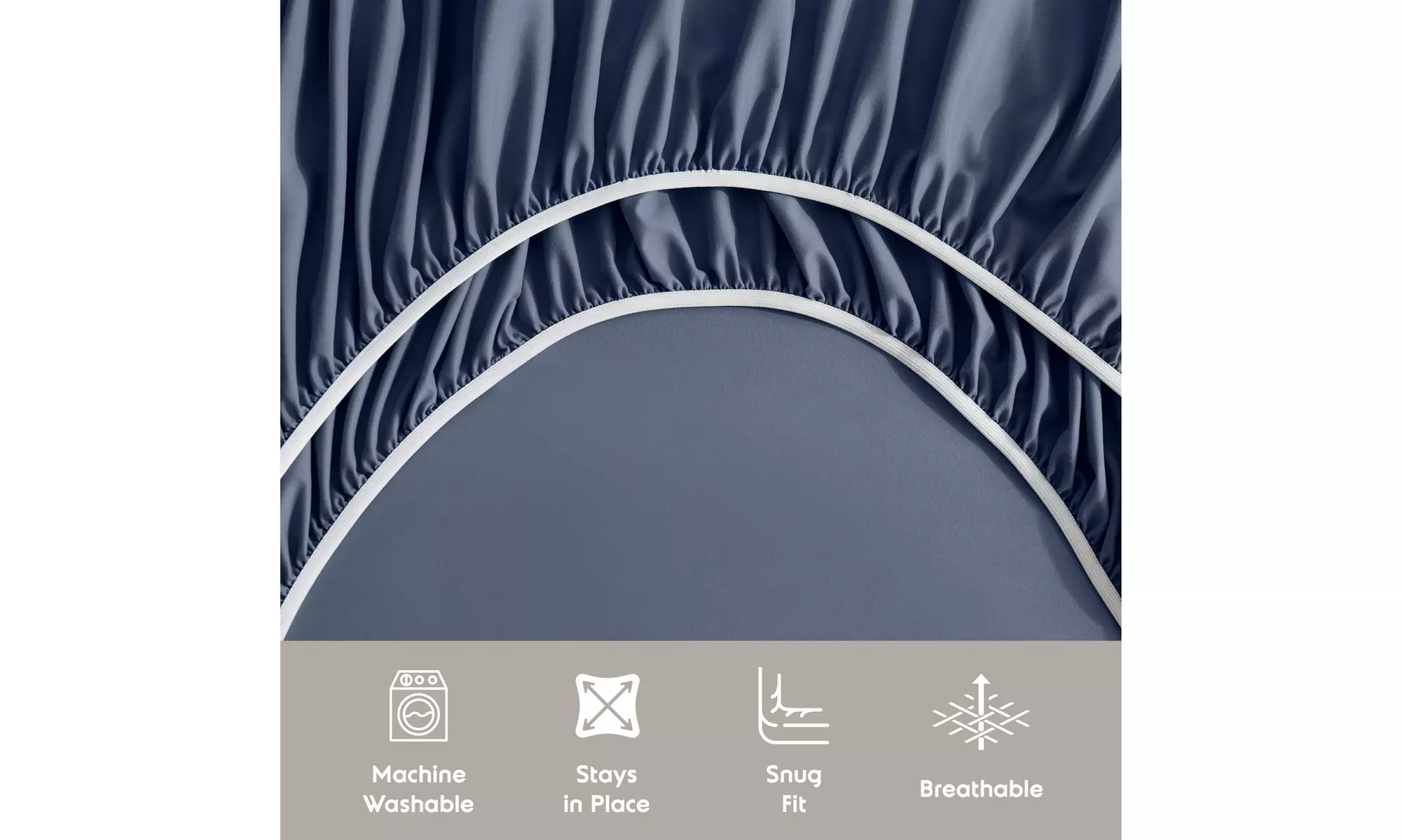 Nestl Split King Extra Soft Microfiber Deep Pocket Bed Sheet Set - 5 Piece