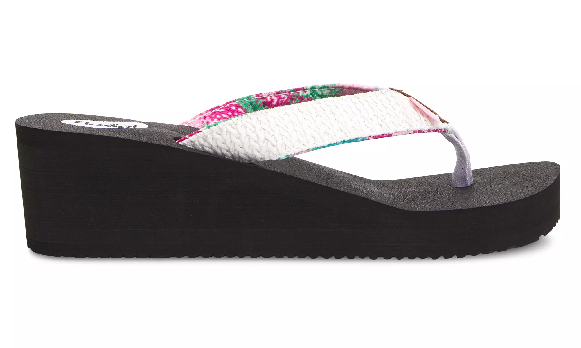Floopi Women's Thong Flip Flop Wedge Sandals