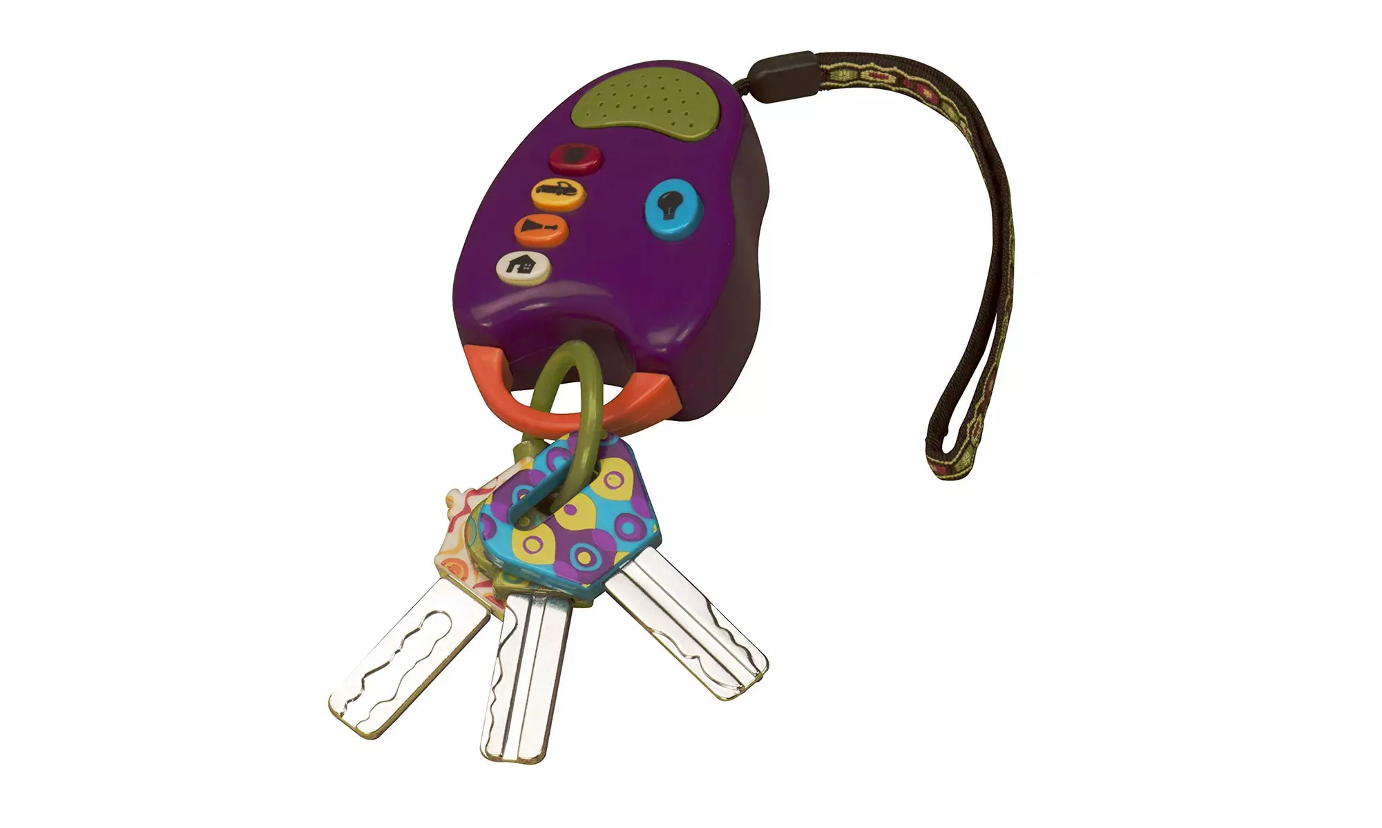 B. toys  FunKeys Toy  Funky Toy Keys for Toddlers and Babies - Primary Image