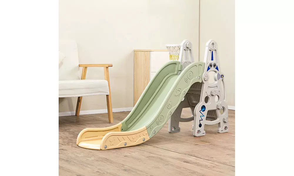 Slide Climber Playset with Extra Long Slipping Slope, Kids Playground - Primary Image