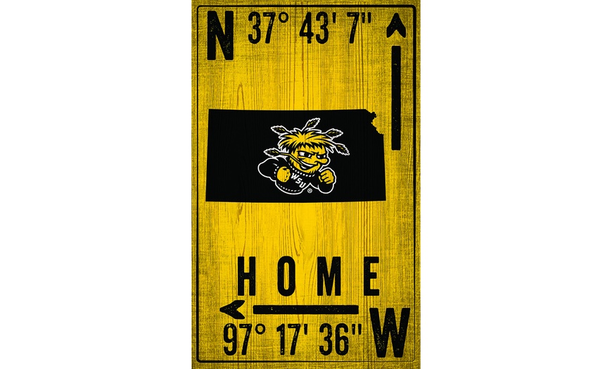 Image 63: Fan Creations NCAA Team Coordinates Sign